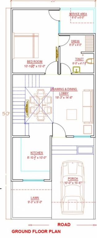  grand homes villas Floor Plan Ground Floor Plan