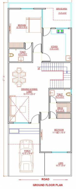  grand homes villas Floor Plan Ground Floor Plan