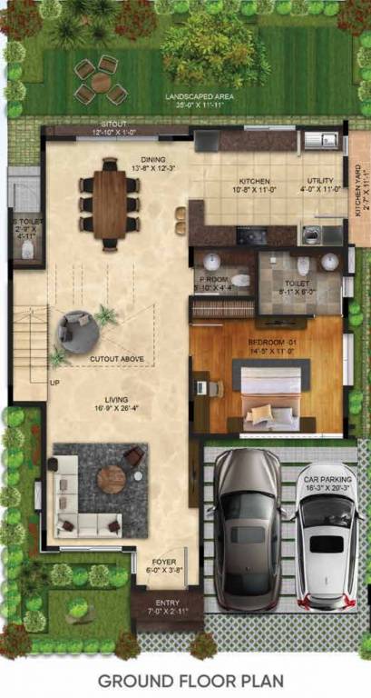 symphony of orchards Floor Plan Ground Floor Plan