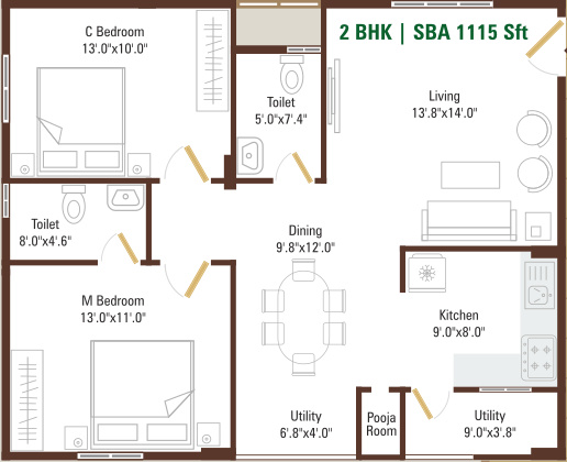  adithya-green-gardens Floor Plan Floor Plan