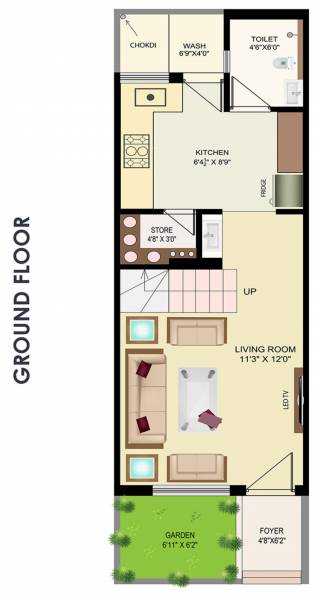  vallabh-city Floor Plan Ground Floor Plan