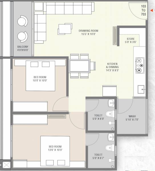  kedar-residency Floor Plan Floor Plan
