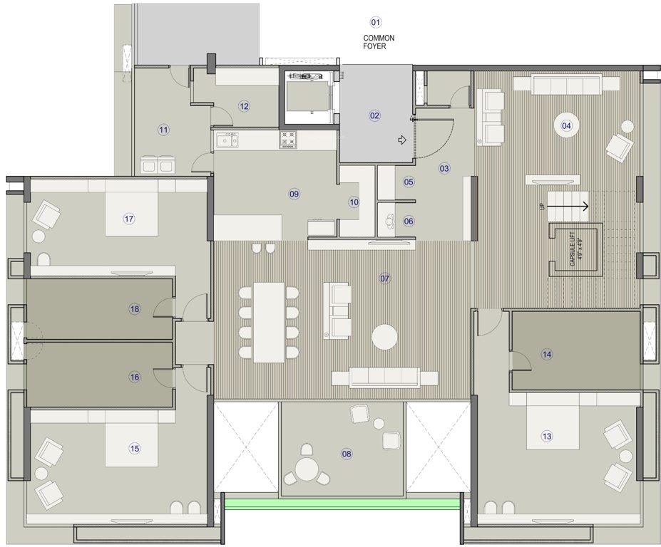  skydeck seasons Floor Plan Lower Level Penthouse Plan