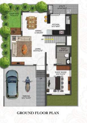  shriram chirping grove 2 Floor Plan Ground Floor Plan