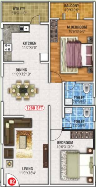  paradise-palms Floor Plan Floor Plan