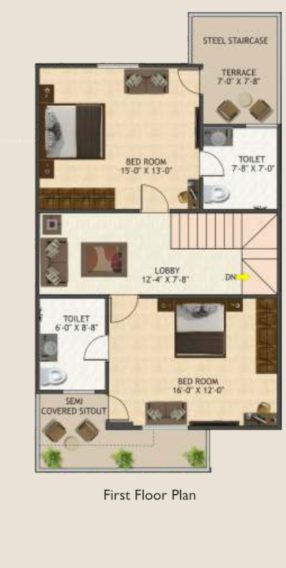  city-phase-iii Floor Plan First Floor Plan