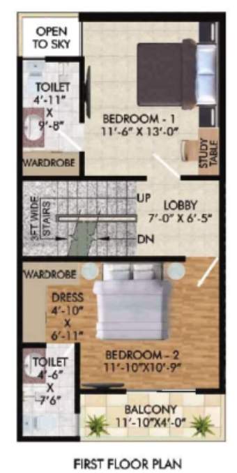  ashoka greens phase 2 Floor Plan First Floor Plan