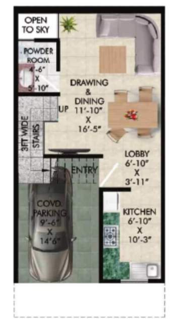  ashoka greens phase 2 Floor Plan Ground Floor Plan