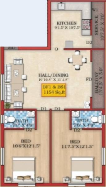  sre-vinayaga-flats Floor Plan Floor Plan