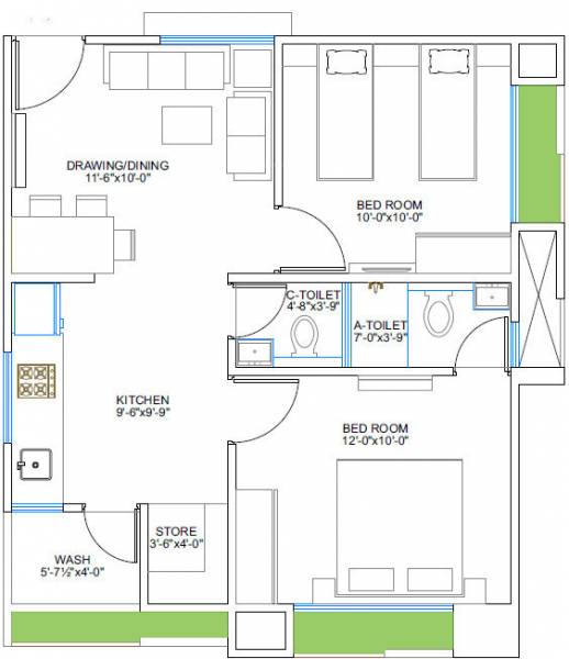  residency Floor Plan Floor Plan