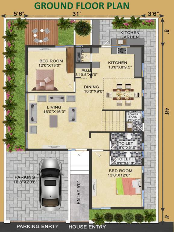  lotus invites Floor Plan Ground Floor Plan