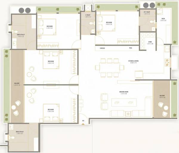  nakshatra-greens Floor Plan Floor Plan