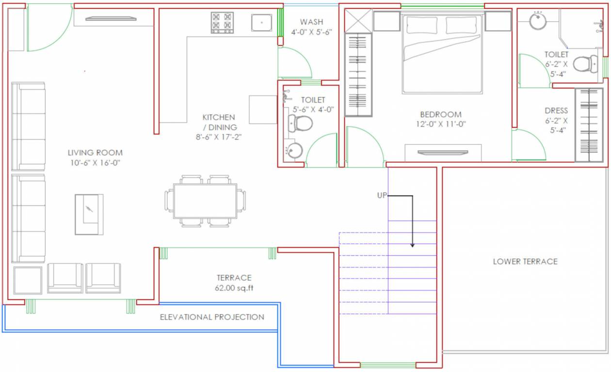  burhani plaza Floor Plan Lower Level Penthouse Plan