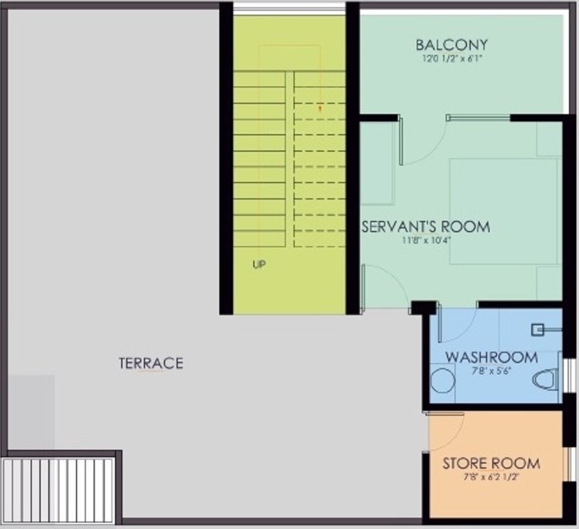 chester hills villa Floor Plan Terrace Floor Plan