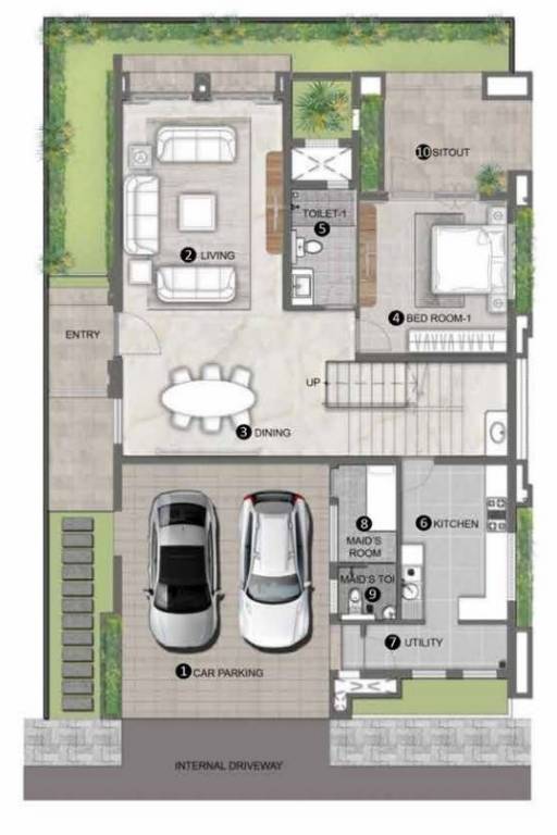  aspen greens Floor Plan Ground Floor Plan