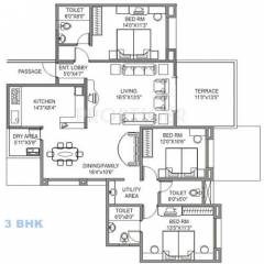 Goel Akash Ganga (3BHK+3T (1,755 sq ft) 1755 sq ft) Goel Akash Ganga (3BHK+3T (1,755 sq ft) 1755 sq ft)