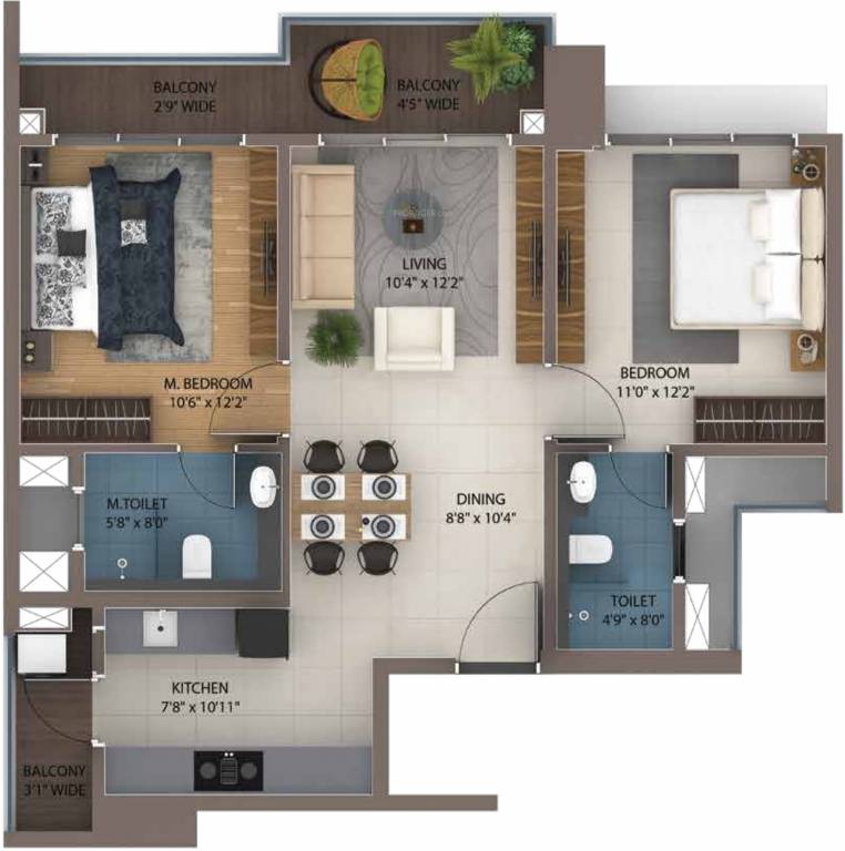  ascent towers 48 and 49 Floor Plan Floor Plan