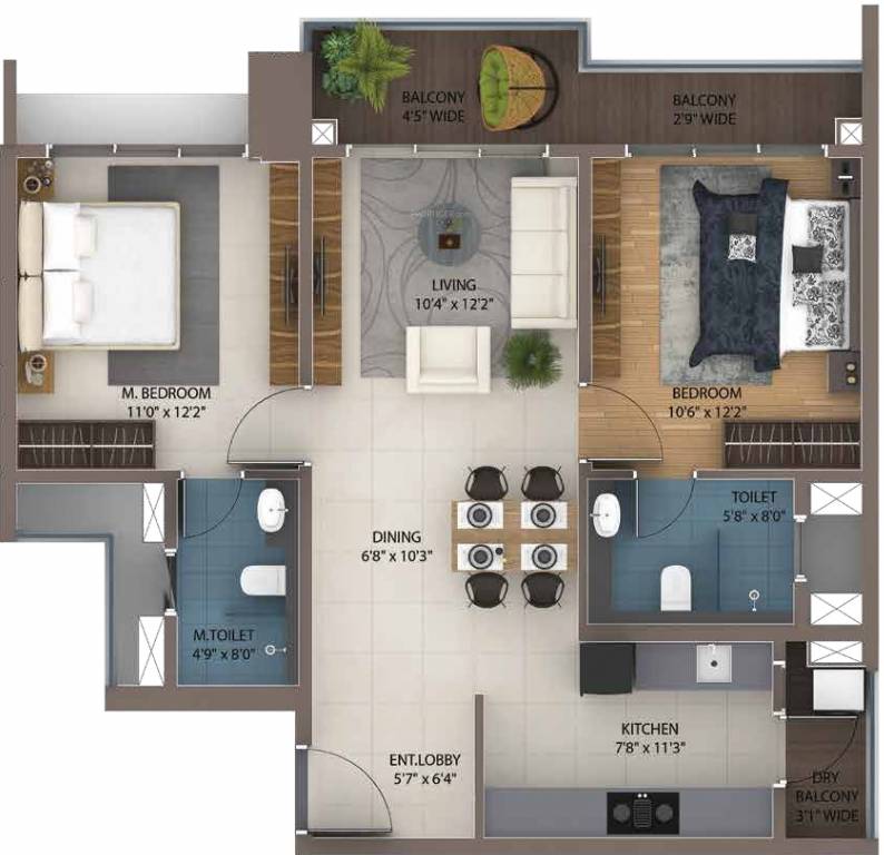 Floor Plan  ascent towers 48 and 49 Floor Plan Floor Plan
