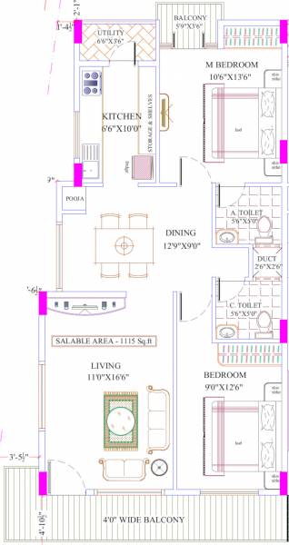  sree-jwalamukhi Floor Plan Floor Plan