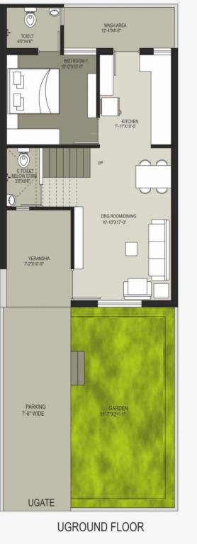  villa Floor Plan Ground Floor Plan