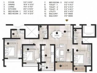  the-prestige-city-avalon-park Floor Plan Floor Plan