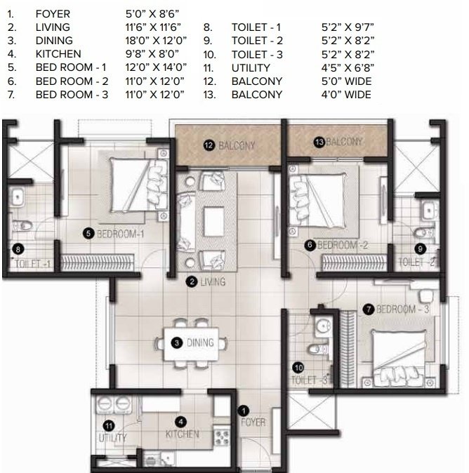  the prestige city avalon park Floor Plan Floor Plan