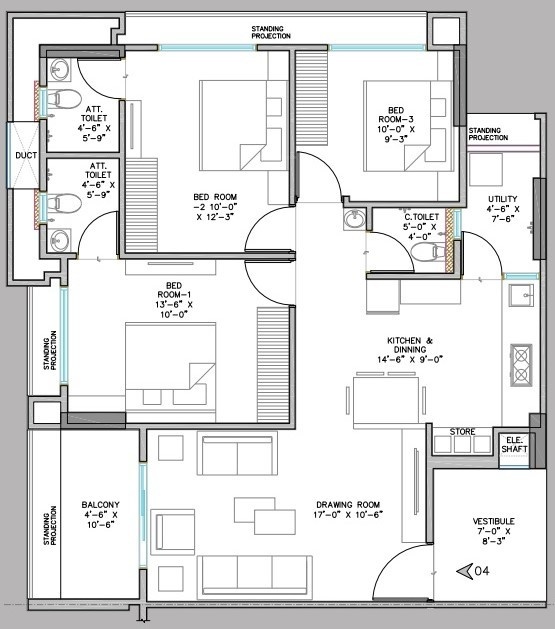  aatishya 100 Floor Plan Floor Plan