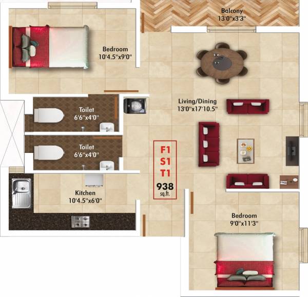  thirupathi-flats Floor Plan Floor Plan