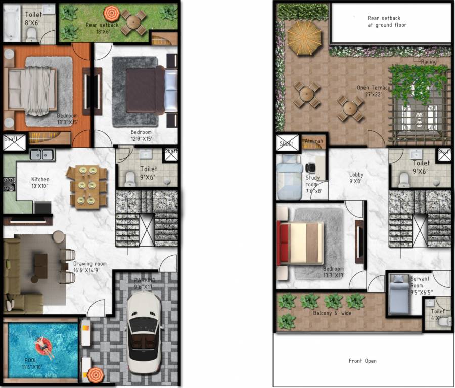  smart homes villa Floor Plan Floor Plan