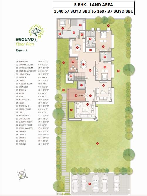  anurita bungalows Floor Plan Ground Floor Plan