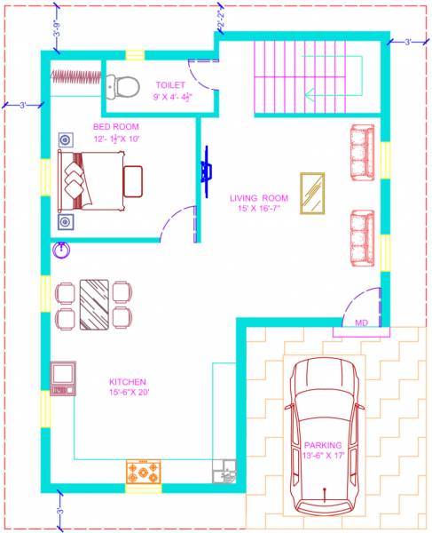  mahisha-villa Floor Plan Ground Floor Plan