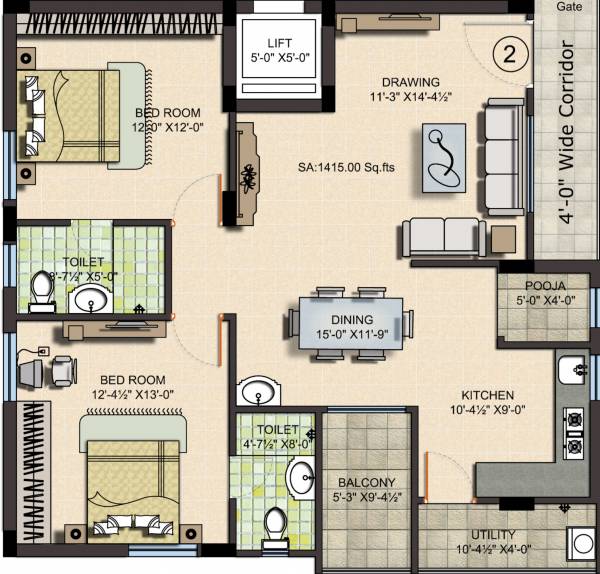 wind-flora Floor Plan Floor Plan