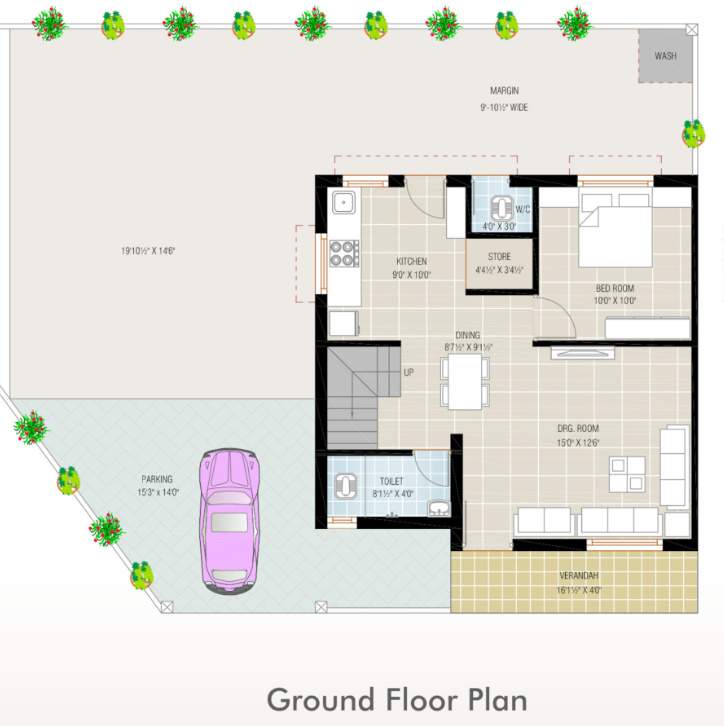  lake view Floor Plan Ground Floor Plan