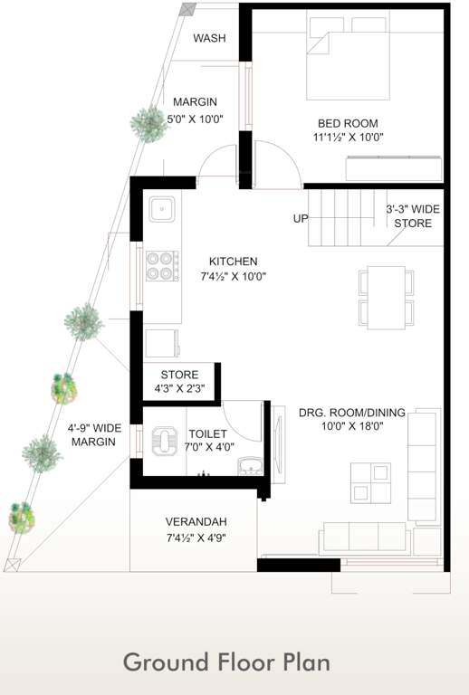  lake view Floor Plan Ground Floor Plan
