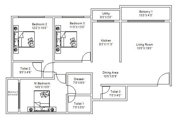  vyom Floor Plan Upper Level Duplex Plan