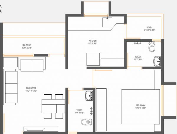 brahmdhara-residency Floor Plan Floor Plan