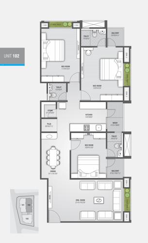  shantikrupa-residency Floor Plan Floor Plan