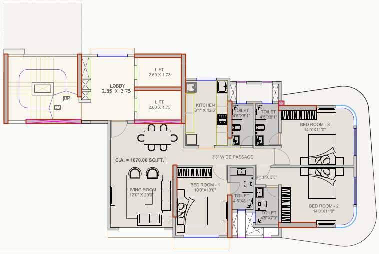  sharda pristine Floor Plan Floor Plan