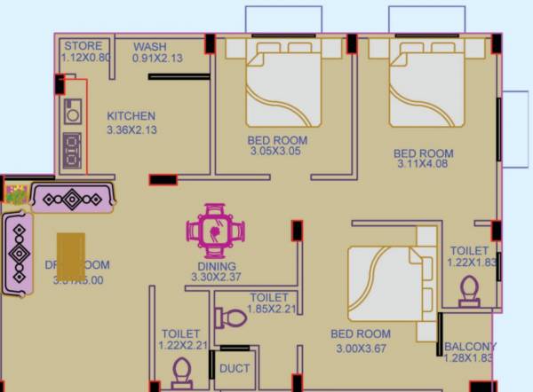  satyam-apartment Floor Plan Floor Plan