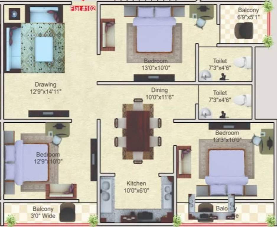  ganga heights Floor Plan Floor Plan