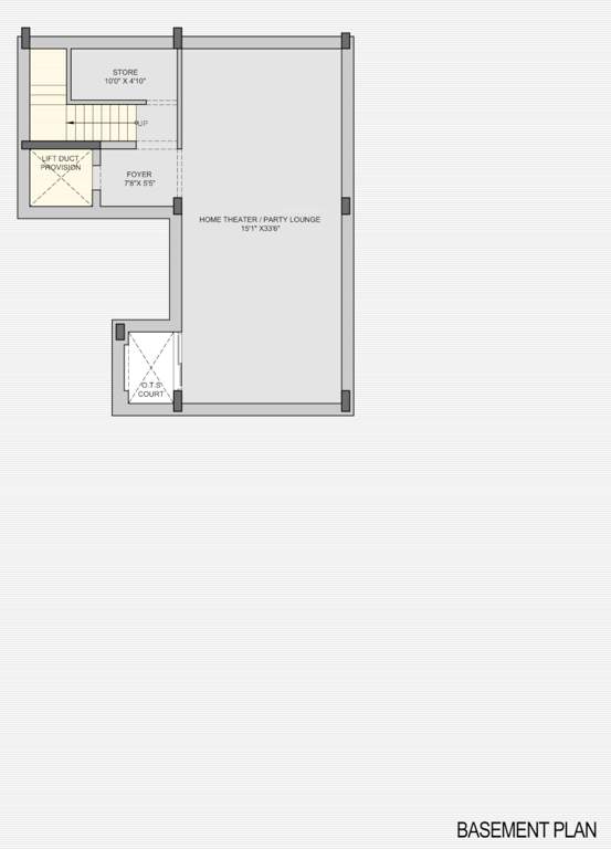  sky villa Floor Plan Basement Floor Plan