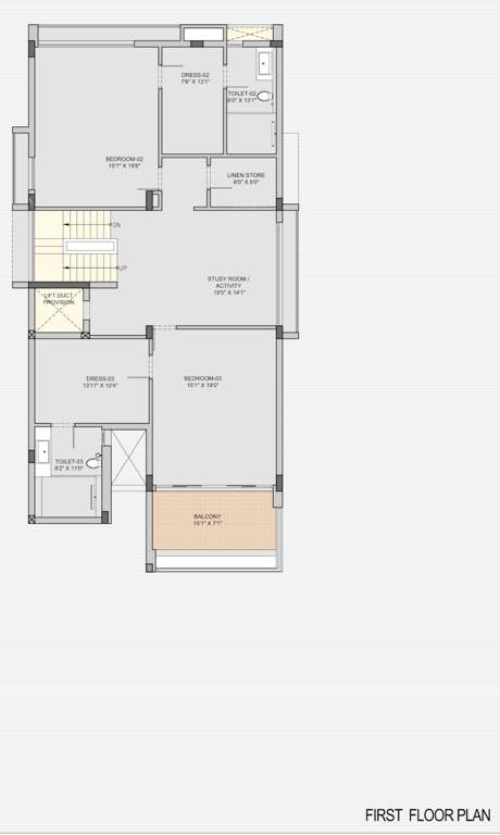  sky villa Floor Plan First Floor Plan