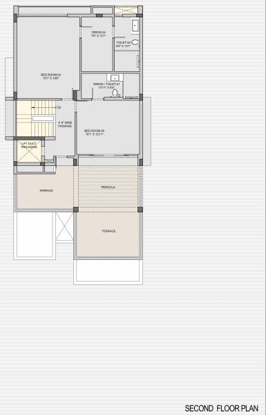  sky-villa Floor Plan Second Floor Plan