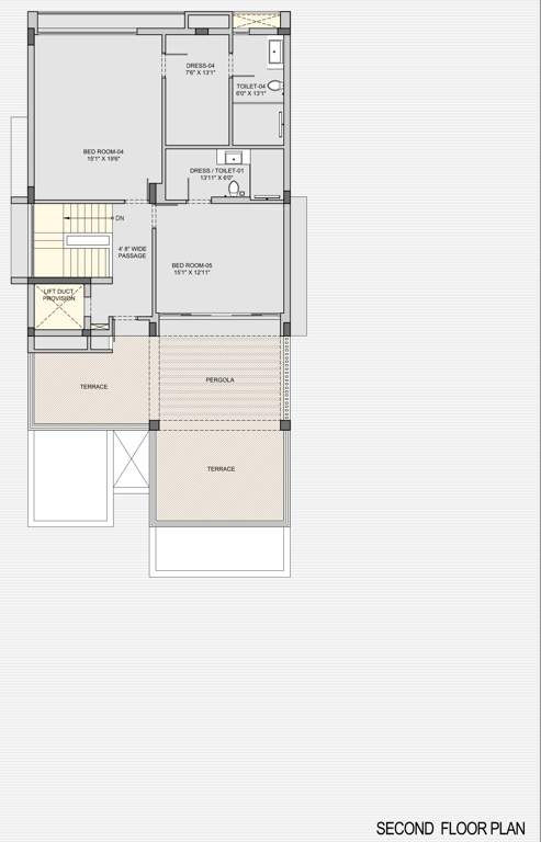  sky villa Floor Plan Second Floor Plan