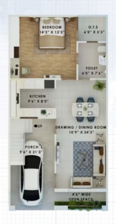  villas Floor Plan Ground Floor Plan