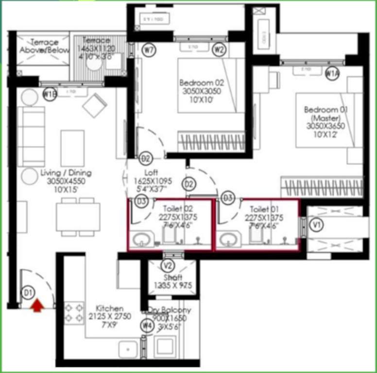  godrej meadows Floor Plan Floor Plan
