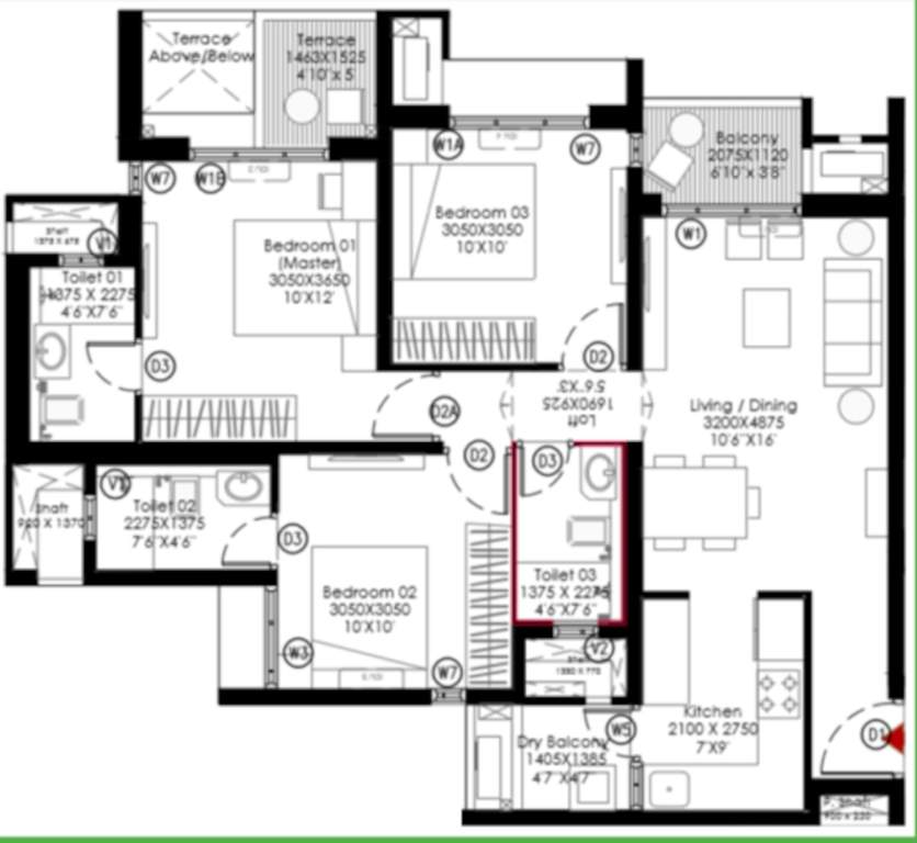  godrej meadows Floor Plan Floor Plan