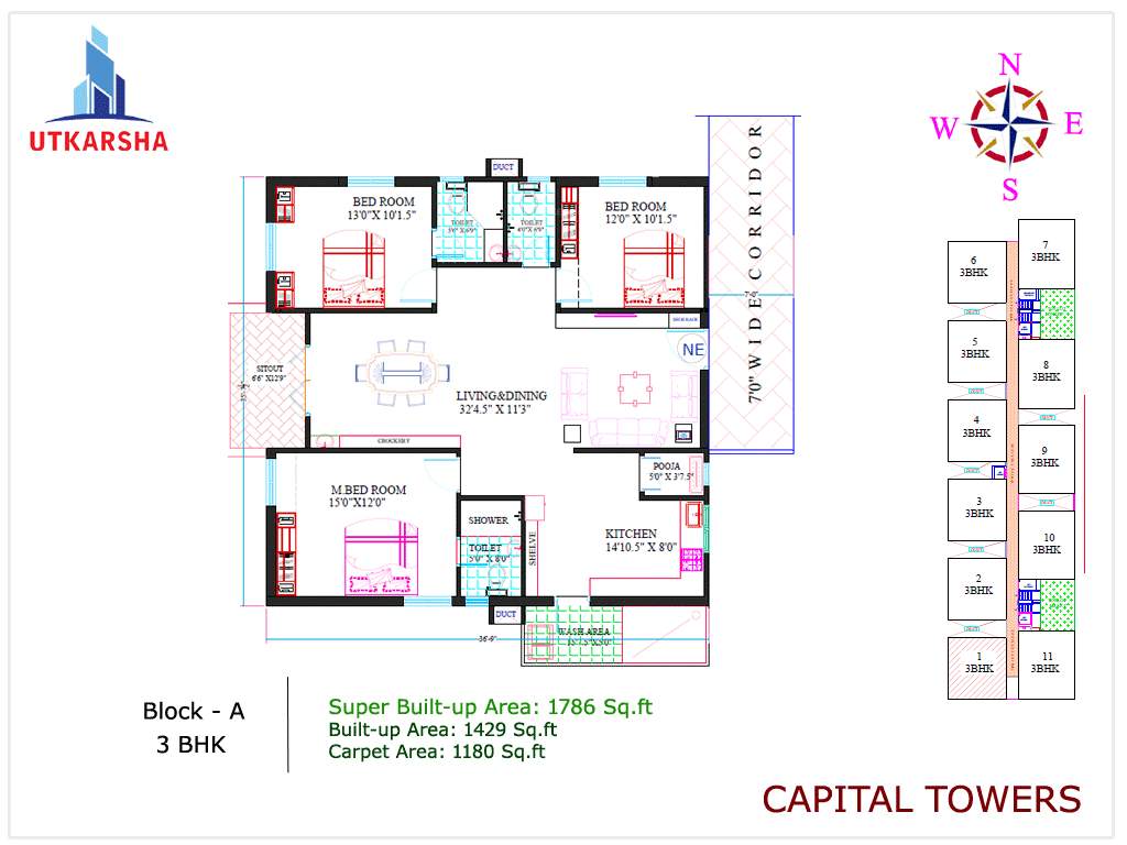  capital towers Floor Plan Floor Plan