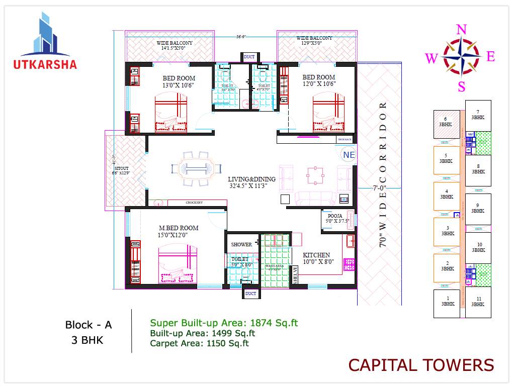  capital towers Floor Plan Floor Plan
