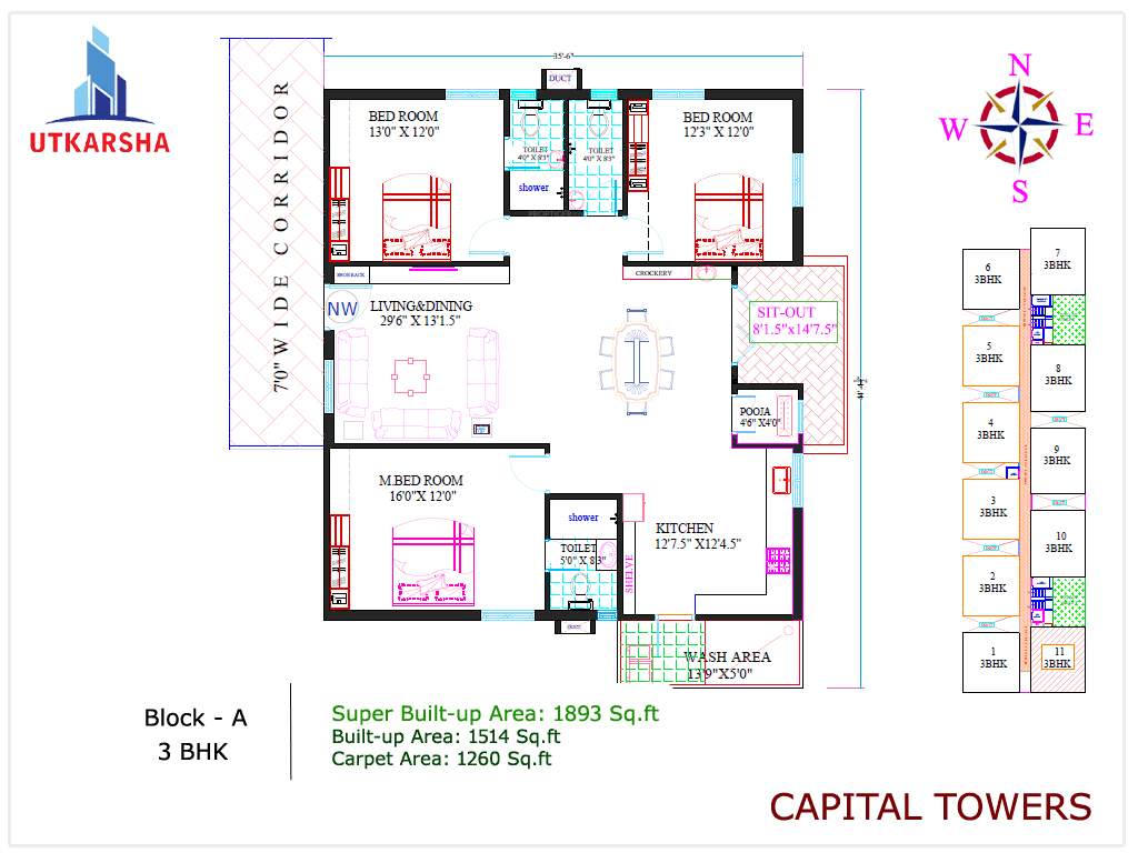  capital towers Floor Plan Floor Plan